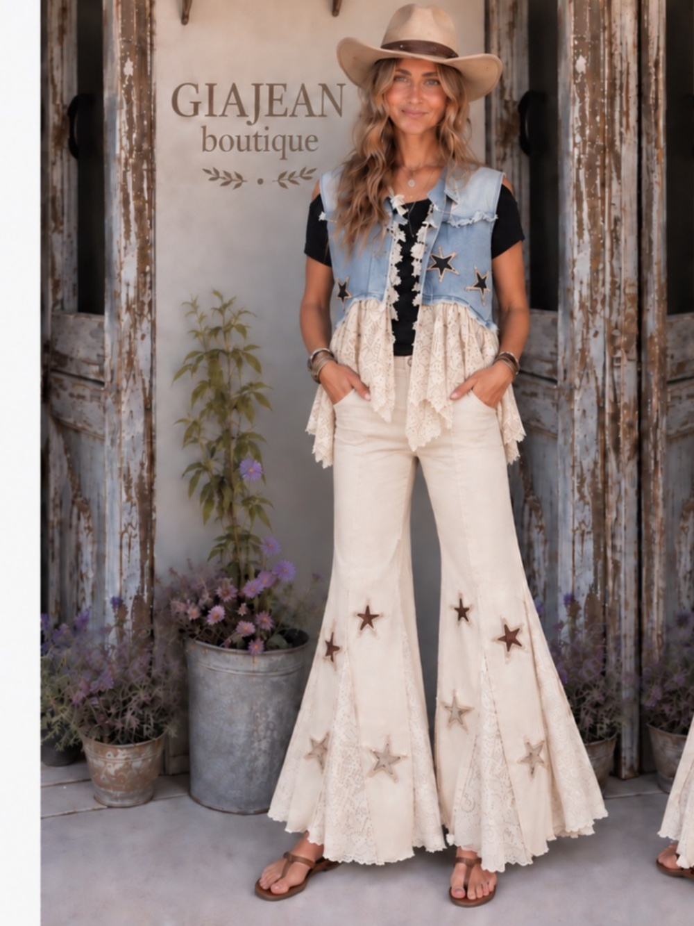 ❤️ A RARE BIRD “ HAYFIELD “ A RARE BIRD HAND MADE Sequins in Hayfield Pants 94